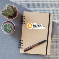 Load image into Gallery viewer, Bitcoin Lightning Accepted Here 8 Sticker - white matte
