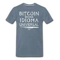 Load image into Gallery viewer, Bitcoin Es Una Idioma Universal Español T-Shirt - steel blue
