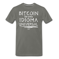 Load image into Gallery viewer, Bitcoin Es Una Idioma Universal Español T-Shirt - asphalt gray
