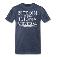 Load image into Gallery viewer, Bitcoin Es Una Idioma Universal Español T-Shirt - heather blue
