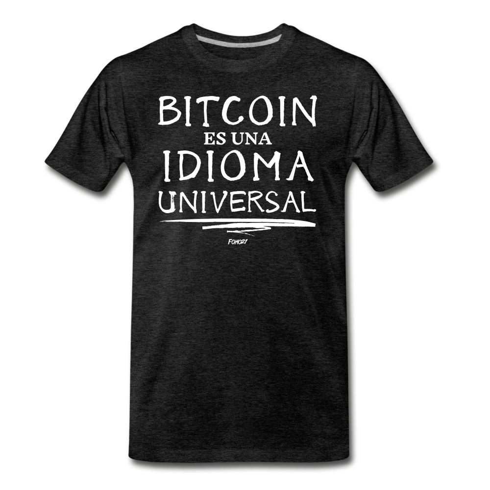 Bitcoin Es Una Idioma Universal Español T-Shirt - charcoal grey