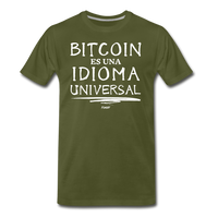 Load image into Gallery viewer, Bitcoin Es Una Idioma Universal Español T-Shirt - olive green
