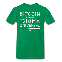 Load image into Gallery viewer, Bitcoin Es Una Idioma Universal Español T-Shirt - kelly green
