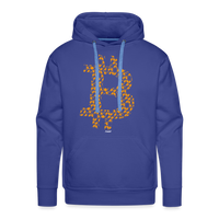 Load image into Gallery viewer, B (Orange Pills) Bitcoin Hoodie Sweatshirt - royal blue
