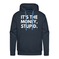 Load image into Gallery viewer, It&#39;s The Money Stupid Bitcoin Hoodie Sweatshirt - navy
