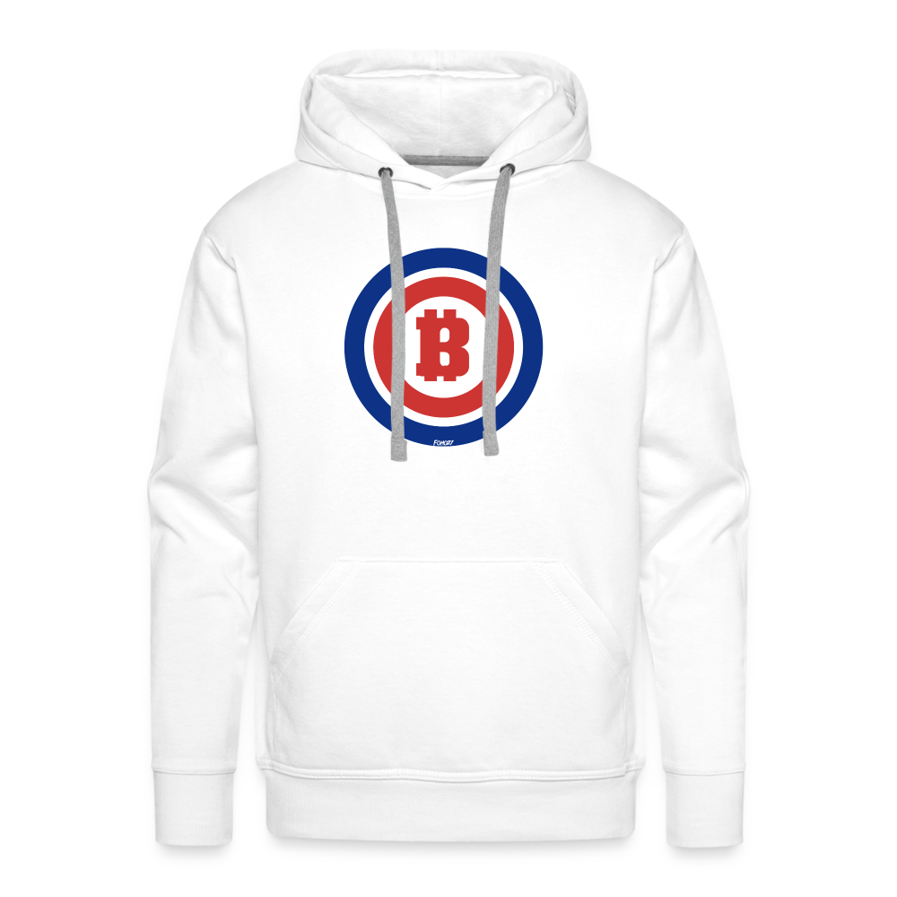 Chicago B Bitcoin Hoodie Sweatshirt - white