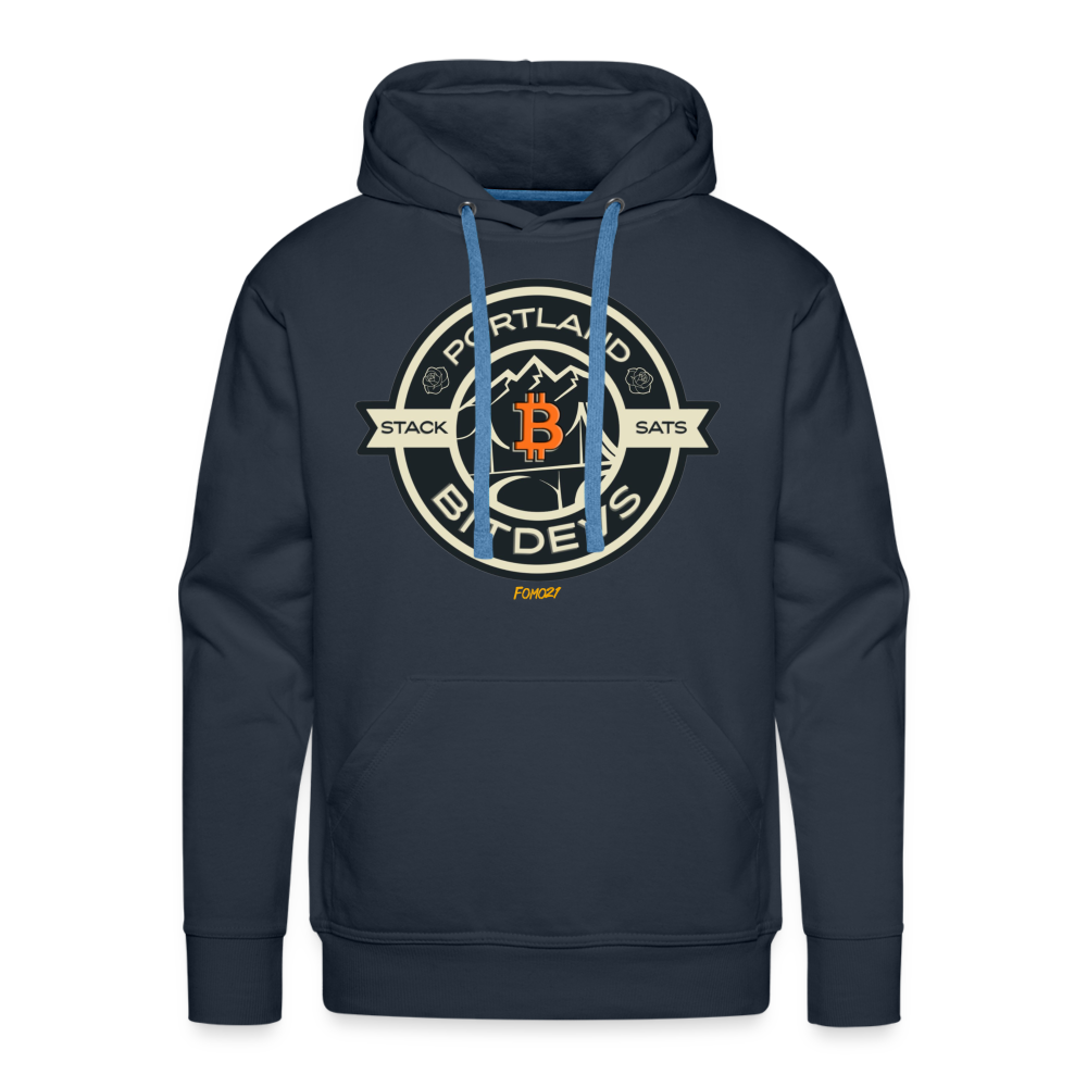 Portland BitDevs Bitcoin Hoodie Sweatshirt - navy
