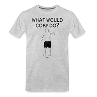 Load image into Gallery viewer, What Would Cory Do? Bitcoin T-Shirt - heather gray
