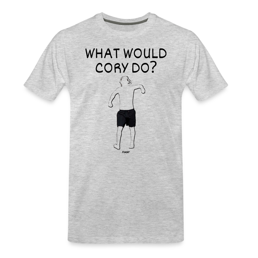 What Would Cory Do? Bitcoin T-Shirt - heather gray
