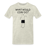 Load image into Gallery viewer, What Would Cory Do? Bitcoin T-Shirt - heather oatmeal
