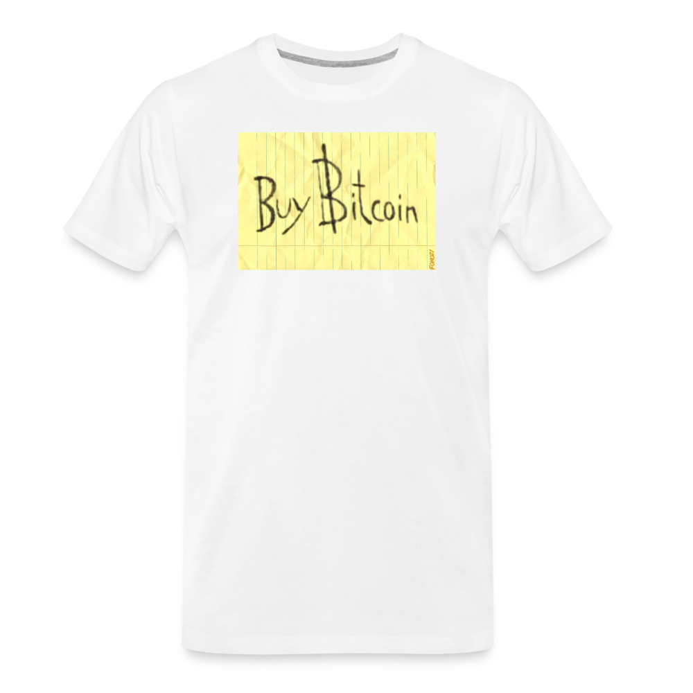 Buy Bitcoin Sign T-Shirt - white