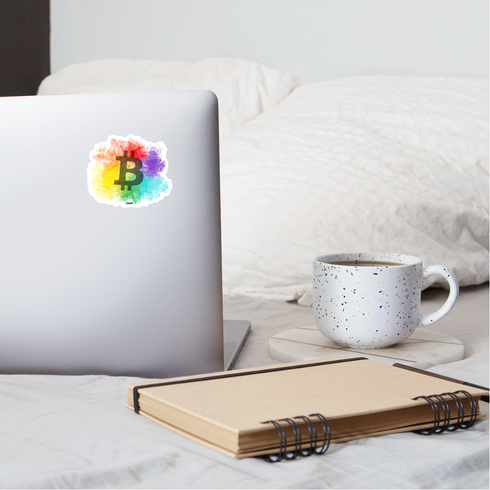 Bitcoin B Paints Sticker - white matte