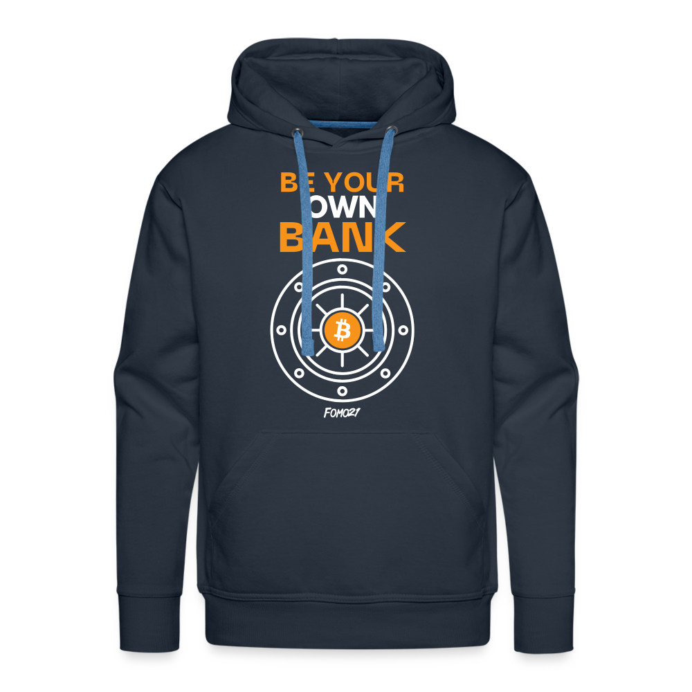 Be Your Own Bank Bitcoin Hoodie Sweatshirt - navy