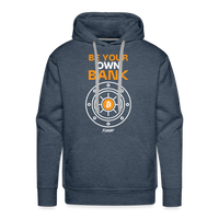 Load image into Gallery viewer, Be Your Own Bank Bitcoin Hoodie Sweatshirt - heather denim

