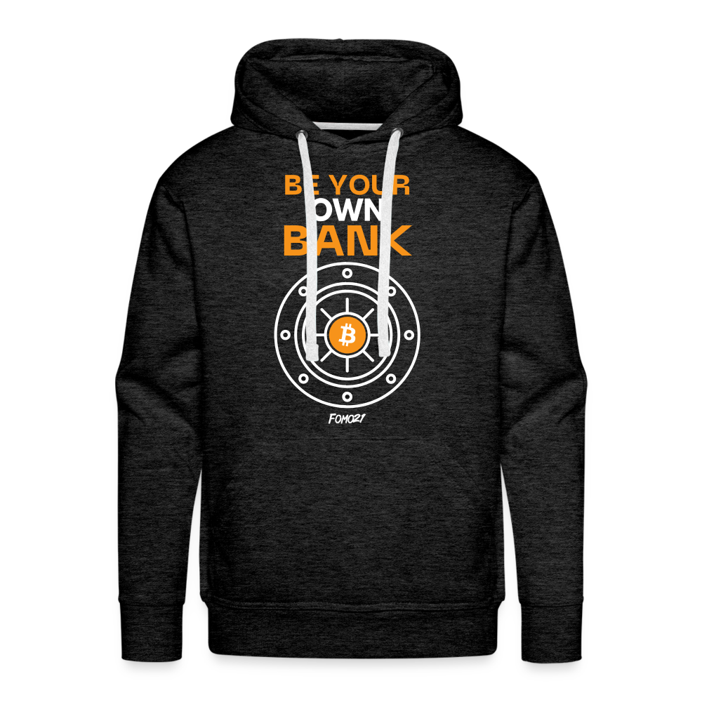 Be Your Own Bank Bitcoin Hoodie Sweatshirt - charcoal grey