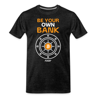 Load image into Gallery viewer, Be Your Own Bank Bitcoin T-Shirt - charcoal grey
