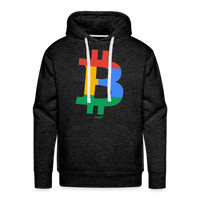Load image into Gallery viewer, Four Color Bitcoin B Hoodie Sweatshirt - charcoal grey
