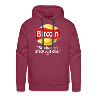 Load image into Gallery viewer, Bitcoin Betcha Can&#39;t Stack Just One Hoodie Sweatshirt - burgundy
