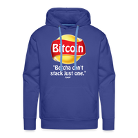 Load image into Gallery viewer, Bitcoin Betcha Can&#39;t Stack Just One Hoodie Sweatshirt - royal blue

