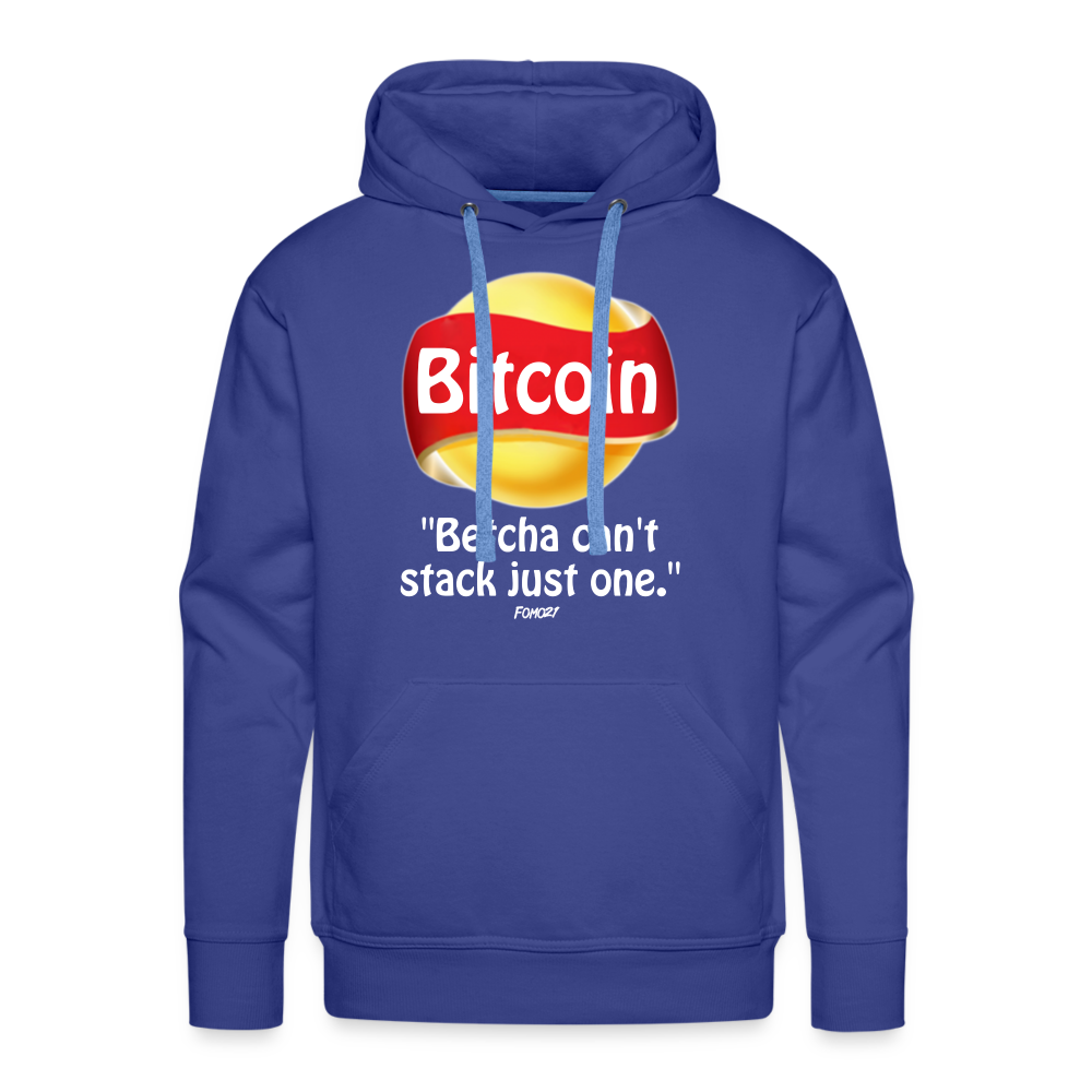 Bitcoin Betcha Can't Stack Just One Hoodie Sweatshirt - royal blue