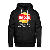 Load image into Gallery viewer, Bitcoin Betcha Can&#39;t Stack Just One Hoodie Sweatshirt - charcoal grey
