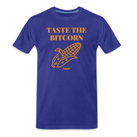 Load image into Gallery viewer, Taste The Bitcorn Bitcoin T-Shirt - royal blue
