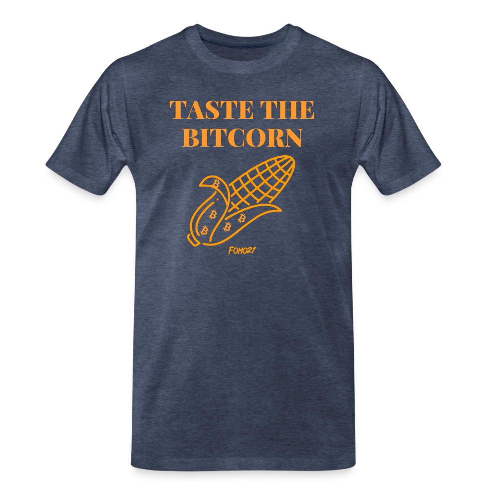 Taste The Bitcorn Bitcoin T-Shirt - heather blue