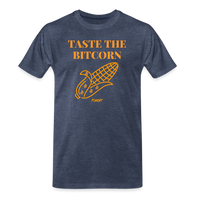 Load image into Gallery viewer, Taste The Bitcorn Bitcoin T-Shirt - heather blue
