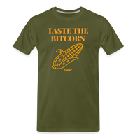 Load image into Gallery viewer, Taste The Bitcorn Bitcoin T-Shirt - olive green
