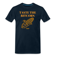 Load image into Gallery viewer, Taste The Bitcorn Bitcoin T-Shirt - deep navy
