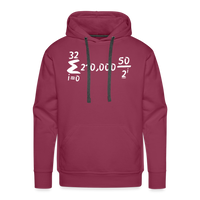 Load image into Gallery viewer, Bitcoin Is Math Hoodie Sweatshirt - burgundy
