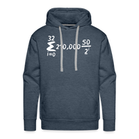 Load image into Gallery viewer, Bitcoin Is Math Hoodie Sweatshirt - heather denim
