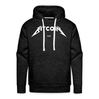 Load image into Gallery viewer, Bitcoin Rocks (White Lettering) Hoodie Sweatshirt - charcoal grey
