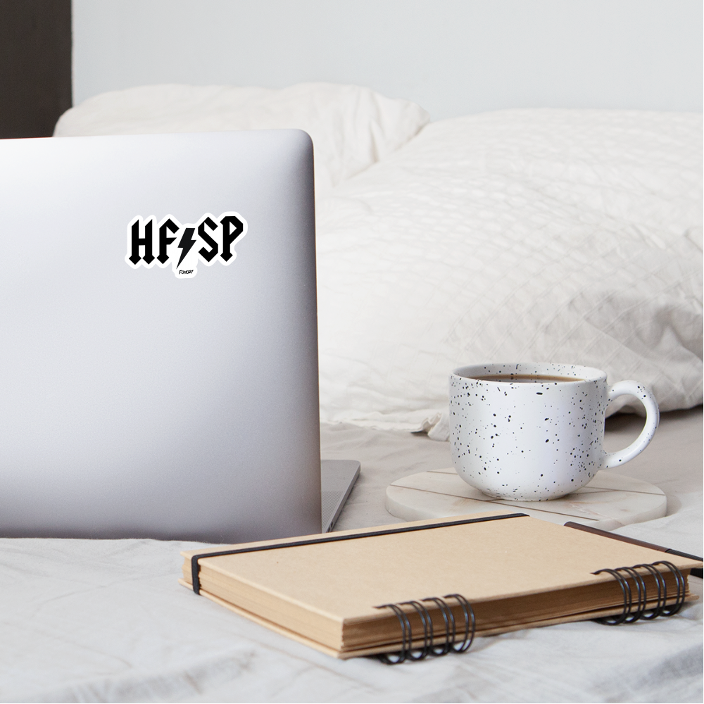 HFSP 2 (Black Lettering) Bitcoin Sticker - white matte