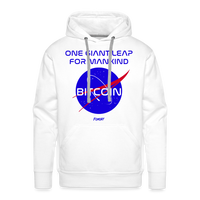 Load image into Gallery viewer, One Giant Leap For Mankind Bitcoin Hoodie Sweatshirt - white
