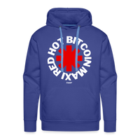 Load image into Gallery viewer, Red Hot Bitcoin Maxi Hoodie Sweatshirt - royal blue

