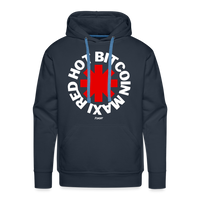 Load image into Gallery viewer, Red Hot Bitcoin Maxi Hoodie Sweatshirt - navy
