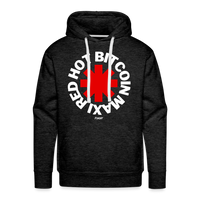Load image into Gallery viewer, Red Hot Bitcoin Maxi Hoodie Sweatshirt - charcoal grey
