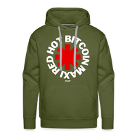 Load image into Gallery viewer, Red Hot Bitcoin Maxi Hoodie Sweatshirt - olive green
