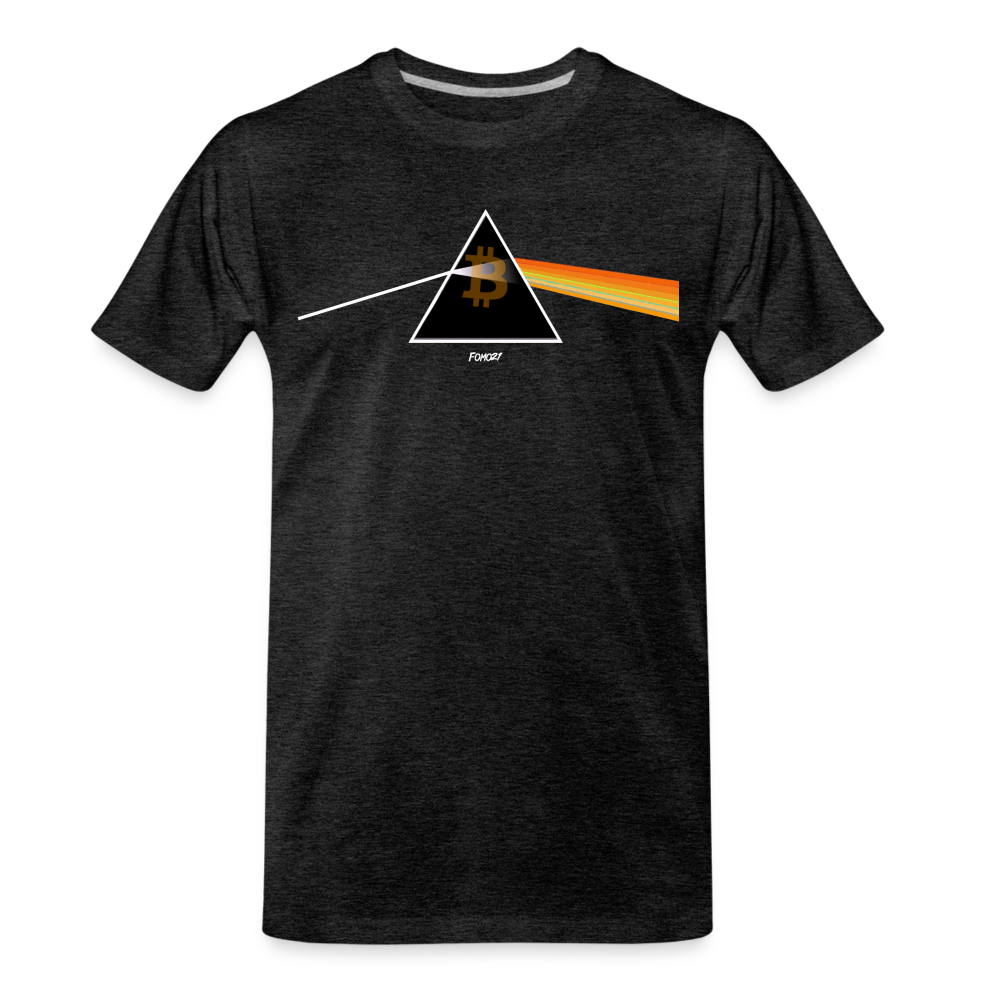 Bitcoin Prism T-Shirt - charcoal grey