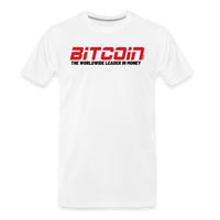 Load image into Gallery viewer, Bitcoin The Worldwide Leader In Money T-Shirt - white
