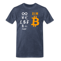 Load image into Gallery viewer, Supply Bitcoin T-Shirt - heather blue
