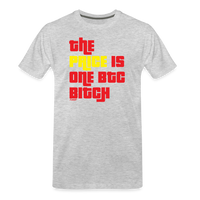 Load image into Gallery viewer, The Price Is One BTC Bitcoin Bitcoin T-Shirt - heather gray
