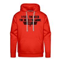 Load image into Gallery viewer, I Feel The Need The Need For More Bitcoin Hoodie Sweatshirt - red
