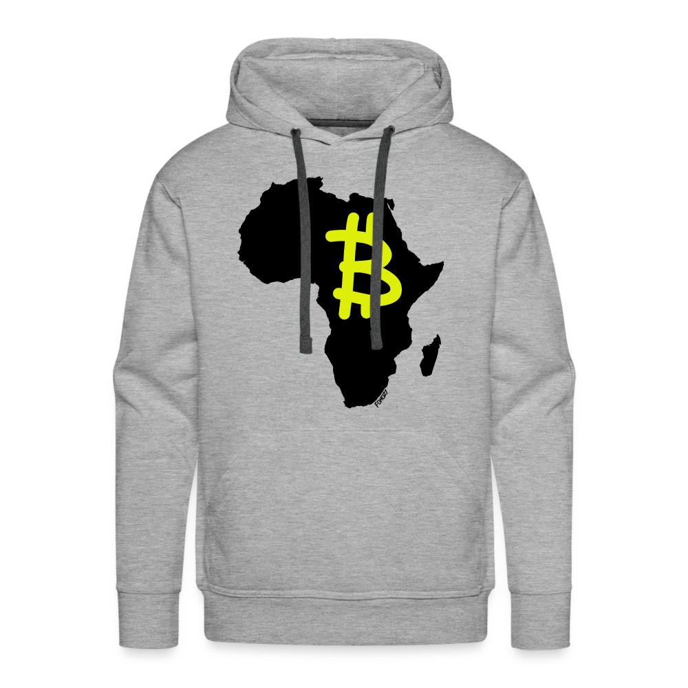 Bitcoin Africa (Graffiti B) Hoodie Sweatshirt - heather grey