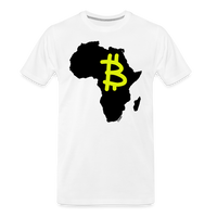 Load image into Gallery viewer, Bitcoin Africa (Graffiti B) T-Shirt - white
