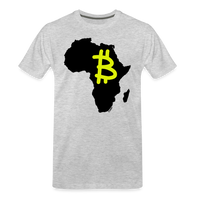 Load image into Gallery viewer, Bitcoin Africa (Graffiti B) T-Shirt - heather gray
