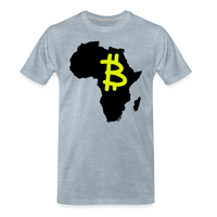Load image into Gallery viewer, Bitcoin Africa (Graffiti B) T-Shirt - heather ice blue
