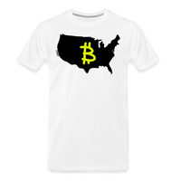 Load image into Gallery viewer, Bitcoin America (Graffiti B) T-Shirt - white
