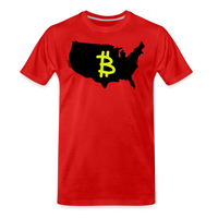 Load image into Gallery viewer, Bitcoin America (Graffiti B) T-Shirt - red
